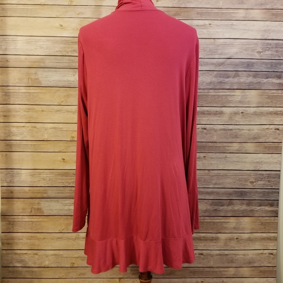 LOGO Lori Goldstein ❤ Cascade Drape Open Cardigan - Picture 3 of 5